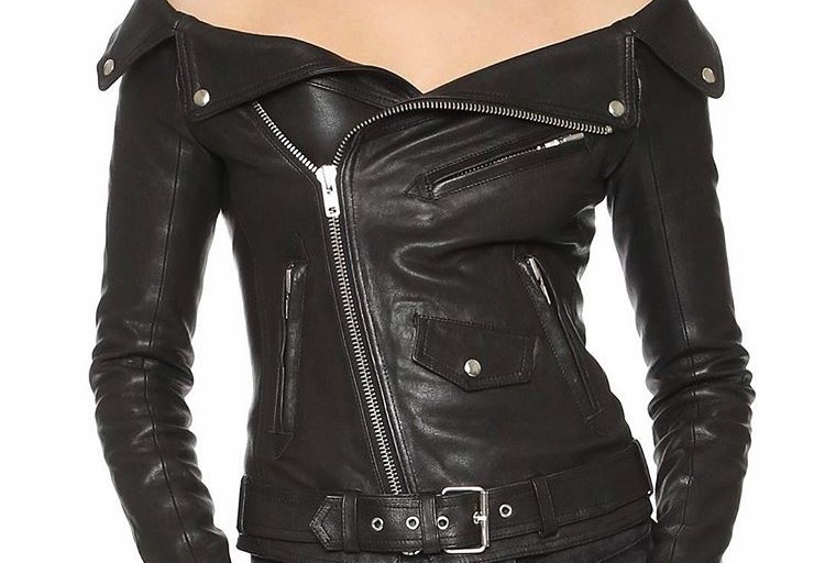 Bomb Product of the Day: Blue Mink Boutique’s Off the Shoulder Leather Chrissy Jacket+ Win a $100 Gift Card!