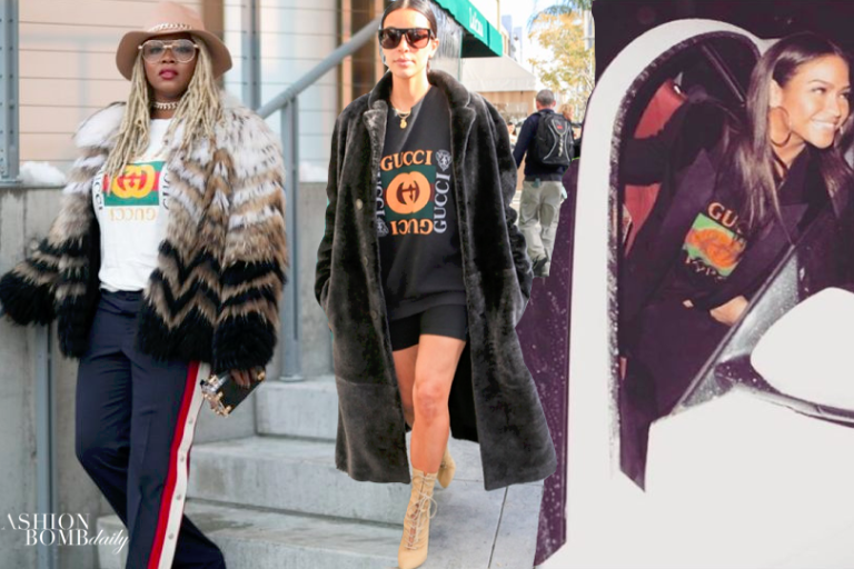 Bomb Product of The Day: Gucci Logo T Shirts from Net a Porter! As Spied on Kim Kardashian, Cassie, Claire Sulmers, and More!