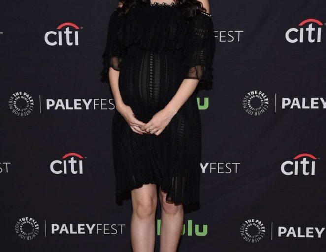 Splurge: Christian Serratos’s <em>The Walking Dead</em> Paleyfest Presentation $2,305 Alexander McQueen Black Off-the-Shoulder Ruffle Trimmed Ladder Lace Dress and $1,220 Poppy Embroidered Sandals