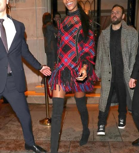 Hot! or Hmm… Jourdan Dunn’s Paris Balmain Pre-Fall 2017 Woven Dress