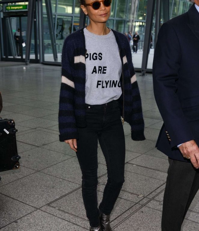 Steal: Thandie Newton’s Heathrow Airport $84 Ashish Pigs Are Flying T-Shirt
