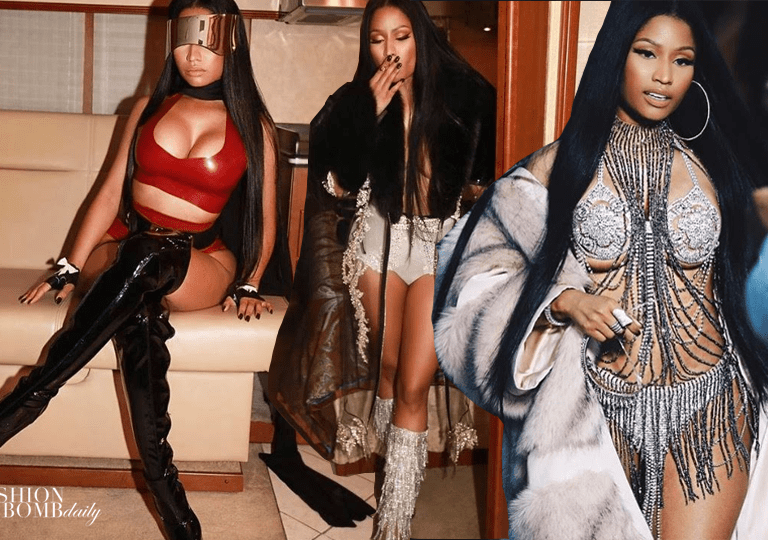 Fashion Credits: Nicki Minaj Wears Francesco Scognamiglio, Gianvito Rossi, Zana Bayne and more for New Video with Future, Styled by Maher Jridi