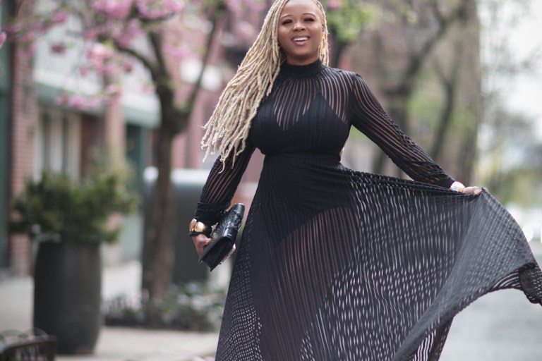 Bomb Product of the Day: Shop Eshe’s Queen of the Night Black Dress (As Worn by Claire Sulmers!)