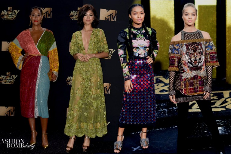 On the Scene: The 2017 MTV Movie & TV Awards with Tracee Ellis Ross in Rosie Assoulin, Zendaya in Zuhair Murad, Yara Shahidi in Gucci, and More!