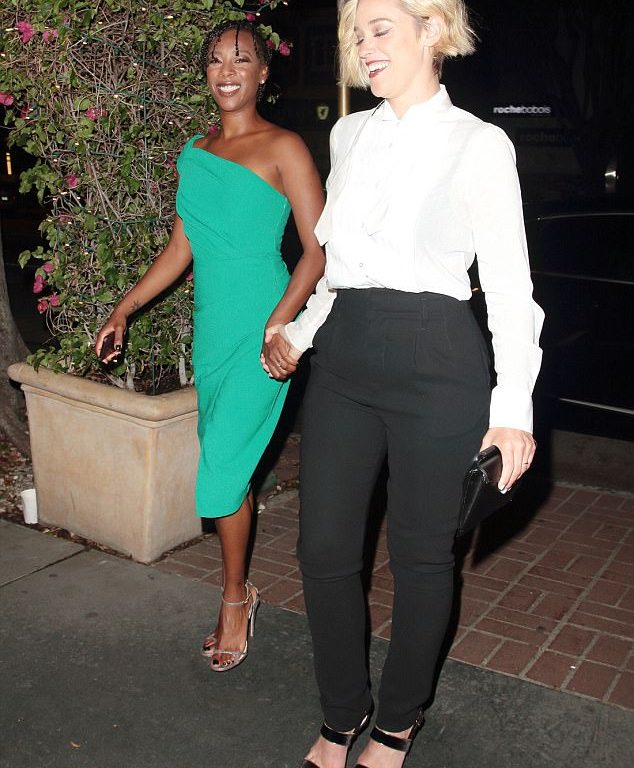 Splurge:  Samira Wiley’s Netflix FYSee Kick Off event Black Halo Carys One Shoulder Sheath Dress