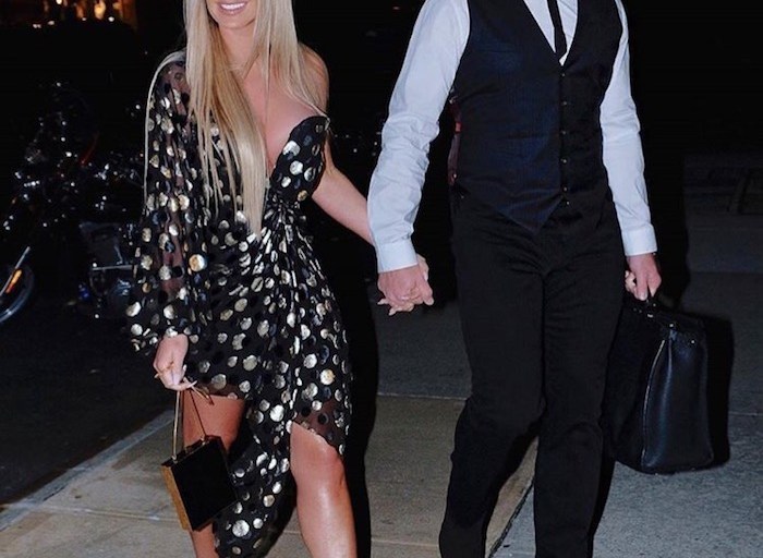 Get The Look: Kim Zolciak Biermann’s <em> Bravo’s Watch What Happens Live </em> Saint Laurent One Shoulder Metallic Dot Dress And Pointed Toe Y Patent Leather Pumps