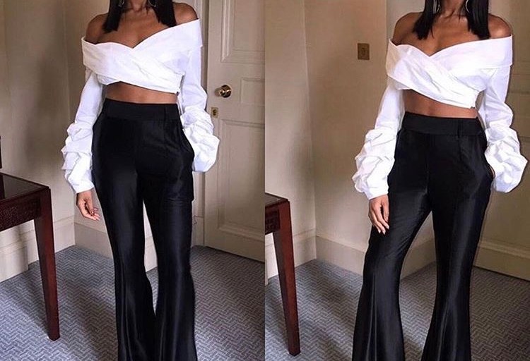 Splurge: Alesha Dixon’s X Factor Beaufille Black Flared Pants