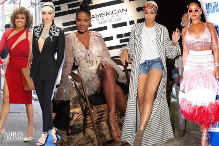 Look of the Week (The Top Five Most Liked Looks on Instagram): Jennifer Lopez in Bao Tranchi, Cara Delevingne in Custom Burberry, Sanaa Latham In Zimmermann, and More!