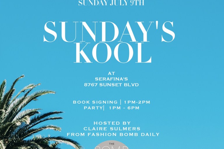 LA Event Alert: Sunday’s Kool Books & Brunch on Sunday July 9th at Serafina on Sunset!