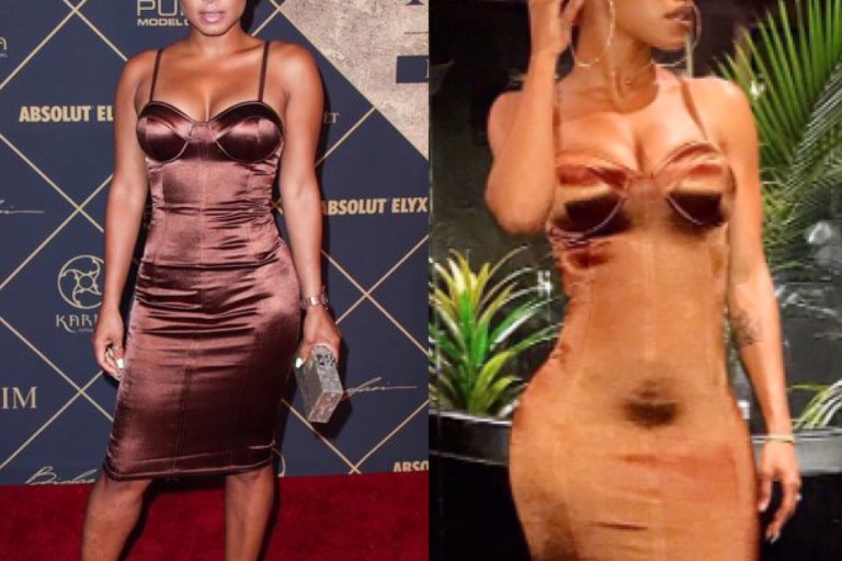 Who Wore it Better? Christina Milian vs. Teyana Taylor in Fashion Nova’s Stupid in Love Chocolate Satin Dress