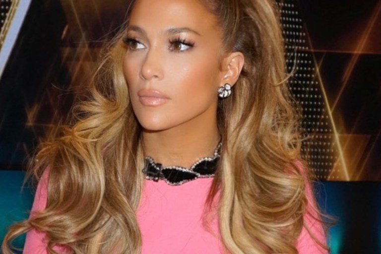 Splurge: Jennifer Lopez’s World of Dance Pink Gucci Velvet Trimmed Dress