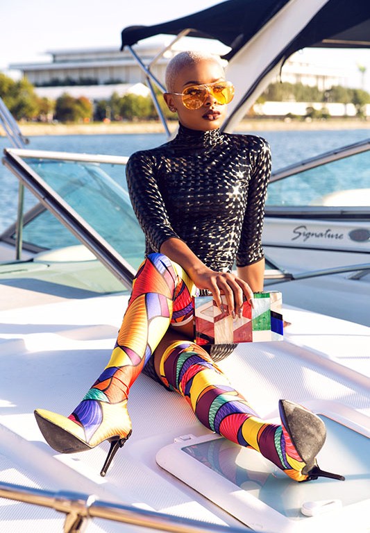 Bomb Product of The Day: Brittany Benton’s Abstract Color Block Boots!