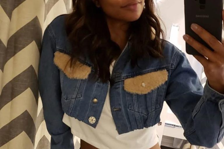 Gabrielle Union Smizes for the ‘Gram in a Romeo Hunte Lucy Crop Jacket