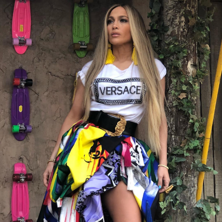 JLo Spices Up The ‘Gram Wearing Fresh Off the Runway Versace