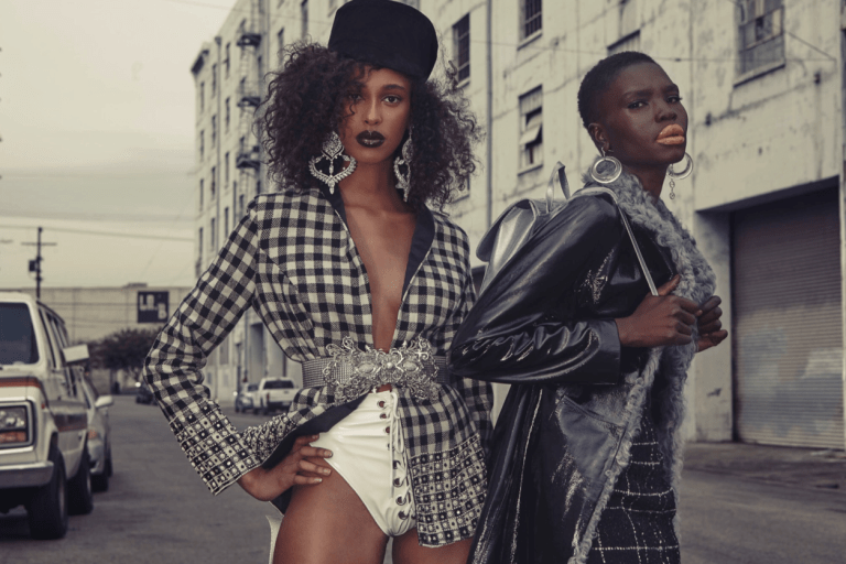 Fashion Bomb Exclusive Editorial: “Pull Up” Adeng & Abla by Ben Duggan Styled by Michael Mann for Fashion Bomb Daily