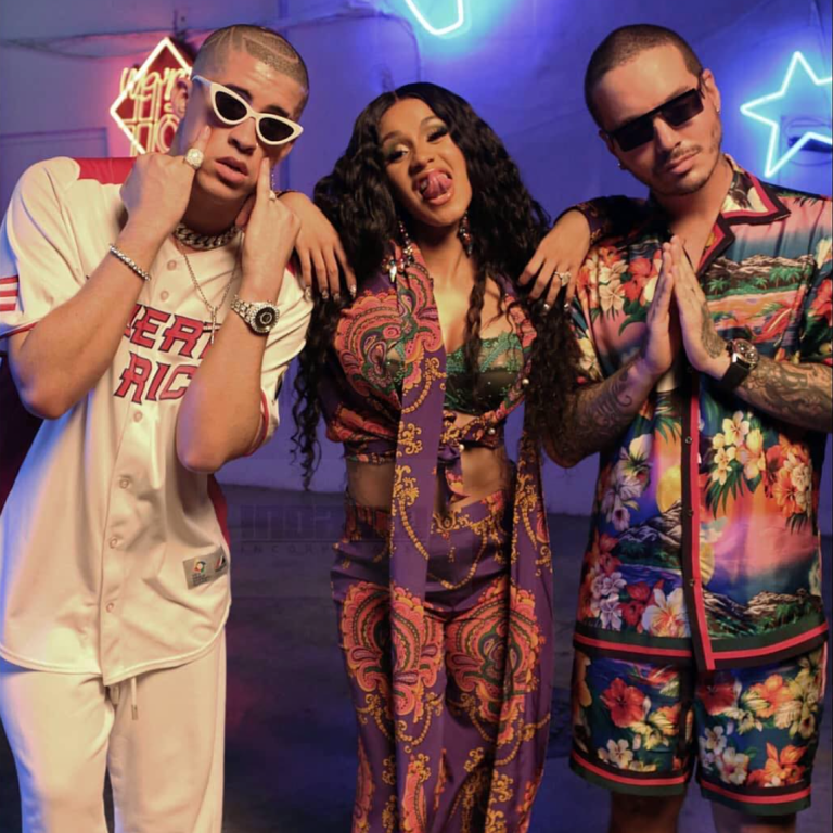 Cardi B Wears Alejandro Collection, Michael Costello and Marc Jacobs in ‘I Like it’ Music Video Featuring Bad Bunny and J Balvin