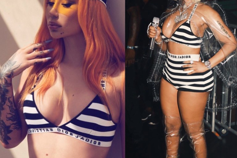 Who Wore It Better? Nicki Minaj or Iggy Azalea in Christian Dior’s SS18 Shorts Set