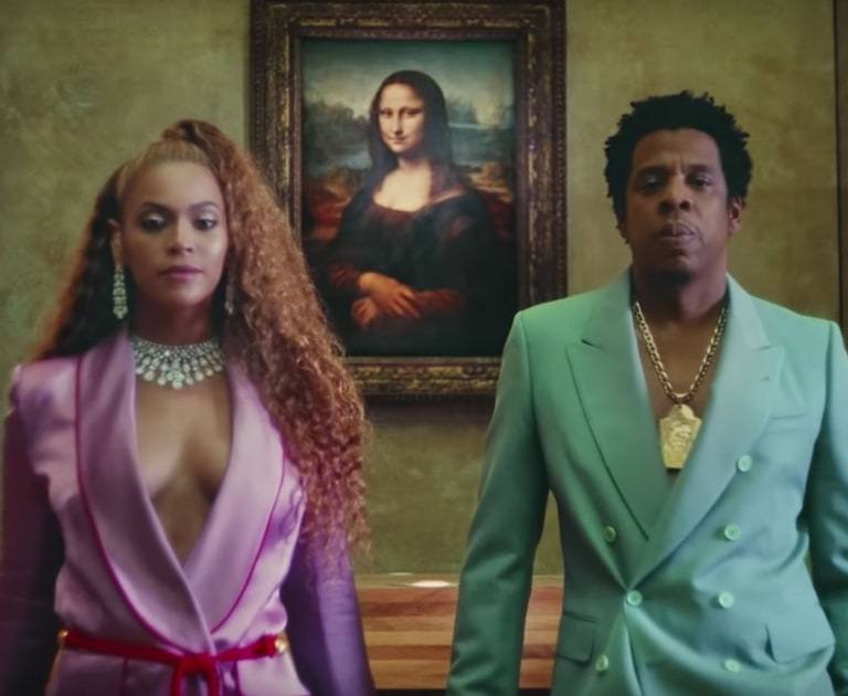 All the Fashion Credits from Beyonce and Jay Z’s Apeshit Video: Beyonce in Versace, MCM, and Peter Pilotto, Jay Z in Dries Van Noten, John Galliano, and More!