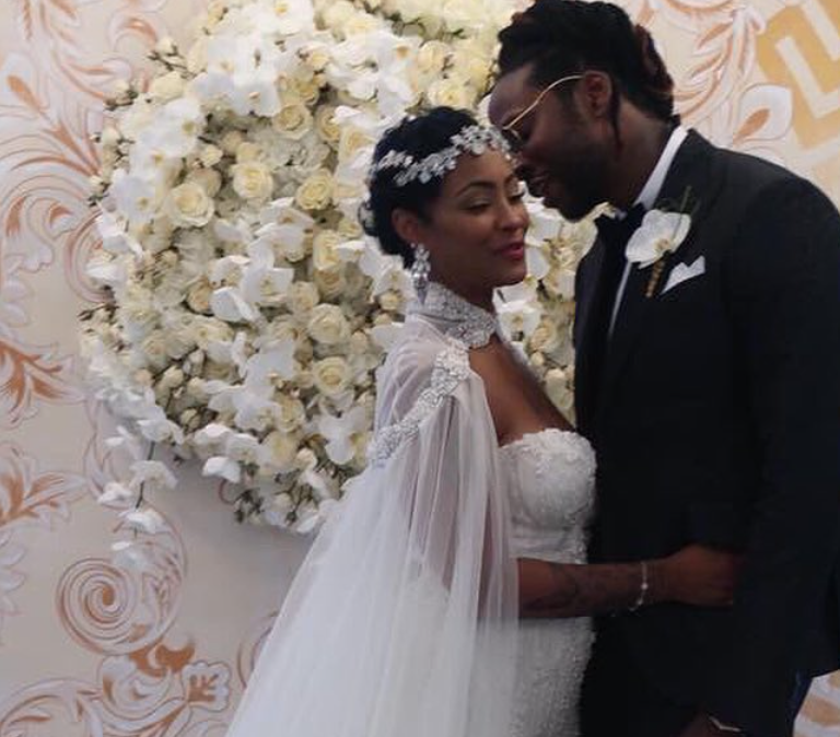 Fashion Bomb Weddings: 2 Chainz’s Bride Kesha Ward Tied The Knot In Miami At The Versace Mansion Wearing Galia Lahav & Youssef Al Jasmi Gowns