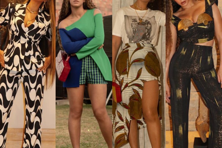 Beyonce Wears African Designers Rich Mnisi, Mmuso Maxwell, Tongoro, Peulh Vagabond, and more for the Mandela 100