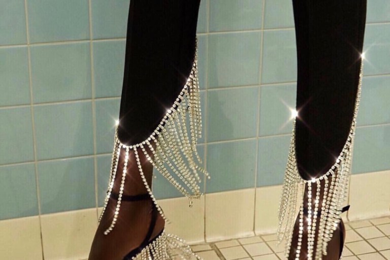 Bomb Product of the Day: Area NYC Crystal-Fringed Heels