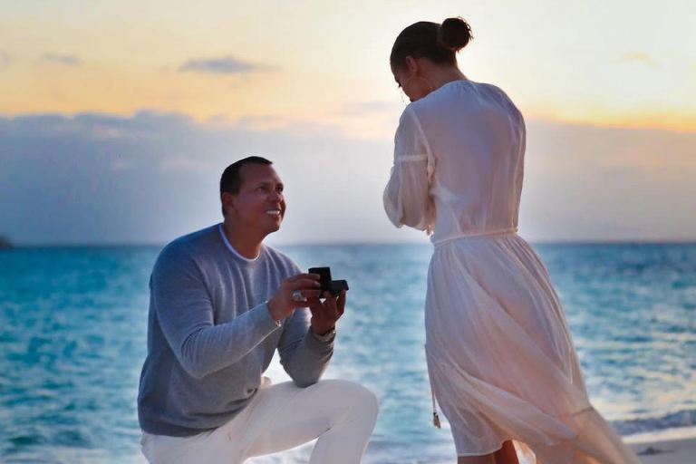 Jennifer Lopez Gets Engaged to Alex Rodriguez in a $109 Spell & The Gypsy Collective Organic Top and $149 Skirt