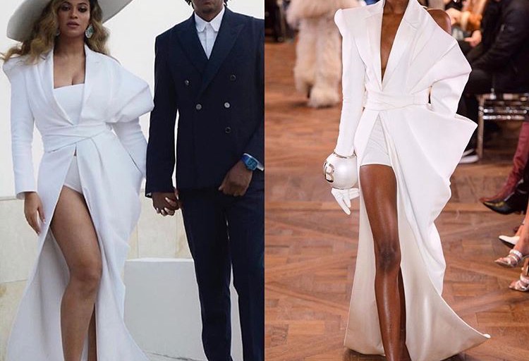 Beyoncé Accepts NAACP Image Entertainer of the Year Award In a Balmain Spring 2019 Couture White Ensemble