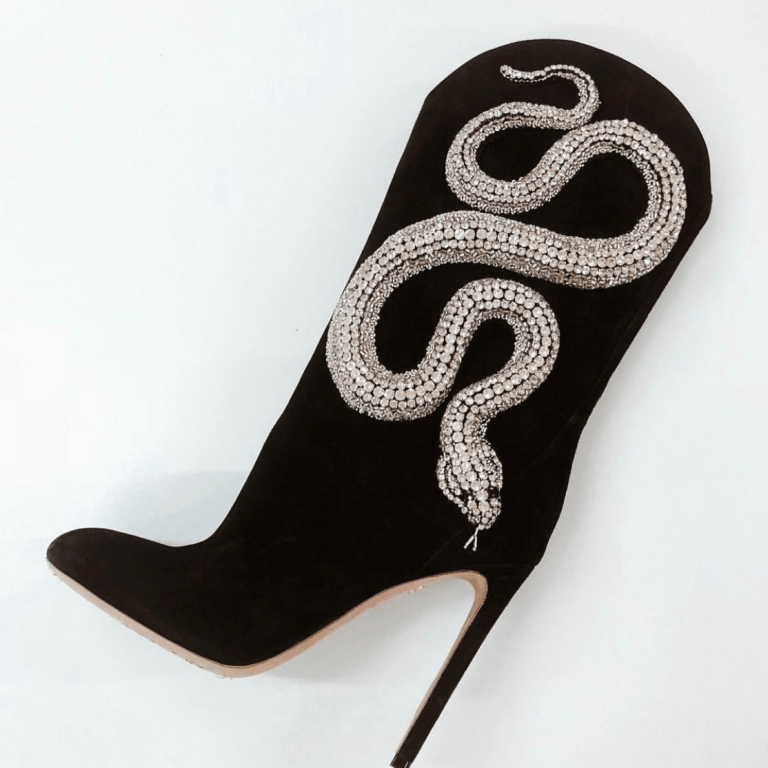 Bomb Product of the Day: Giambattista Valli Crystal Snake Boots
