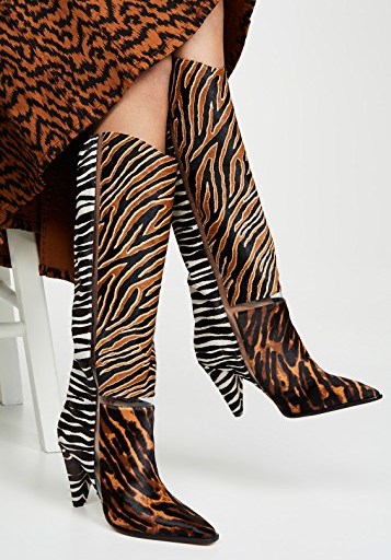 Bomb Product of the Day: Alexandre Birman Two Tone Zebra Print Dora Boot