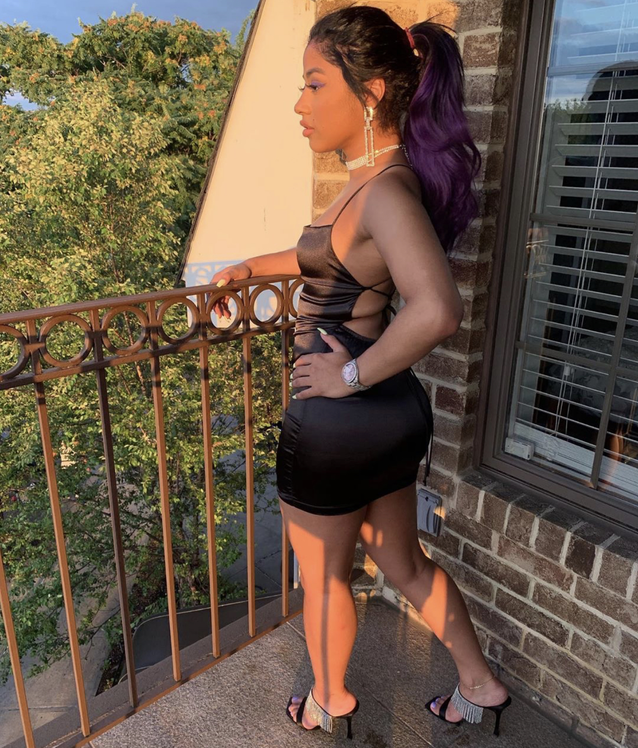 Hennessy Carolina Looked Bomb in a Little Black Fashion Nova Dress - Fashion  Bomb Daily