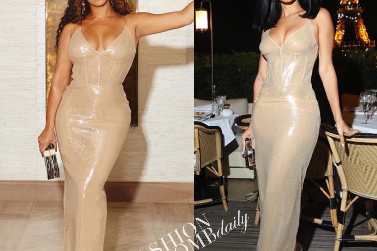 Who Wore it Better? Beyonce vs. Draya Michele in David Koma London’s Gold Iridescent Gown