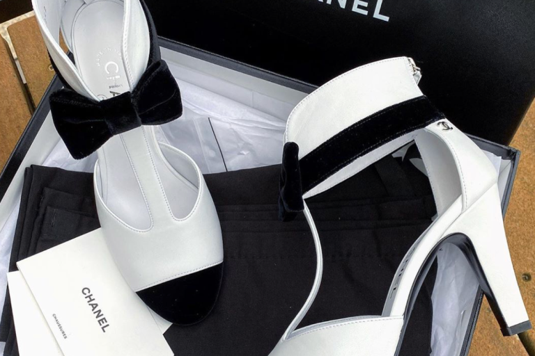 Bomb Product of the Day: Chanel Tuxedo Sandals