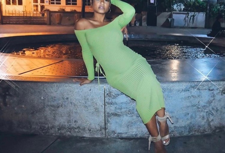 Get Christina Milian’s Sultry Sea Green Fashion Nova Dress
