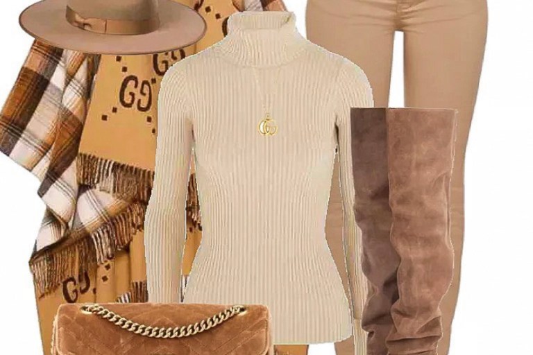 Fall 2019 Style Inspiration: What to Wear with a Gucci Monogram Reversible Cape by @StylebyJovon