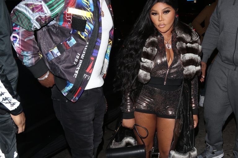 Splurge: Lil Kim’s LA $2,875 Valentino Garavani Supervee Leather Shoulder Bag