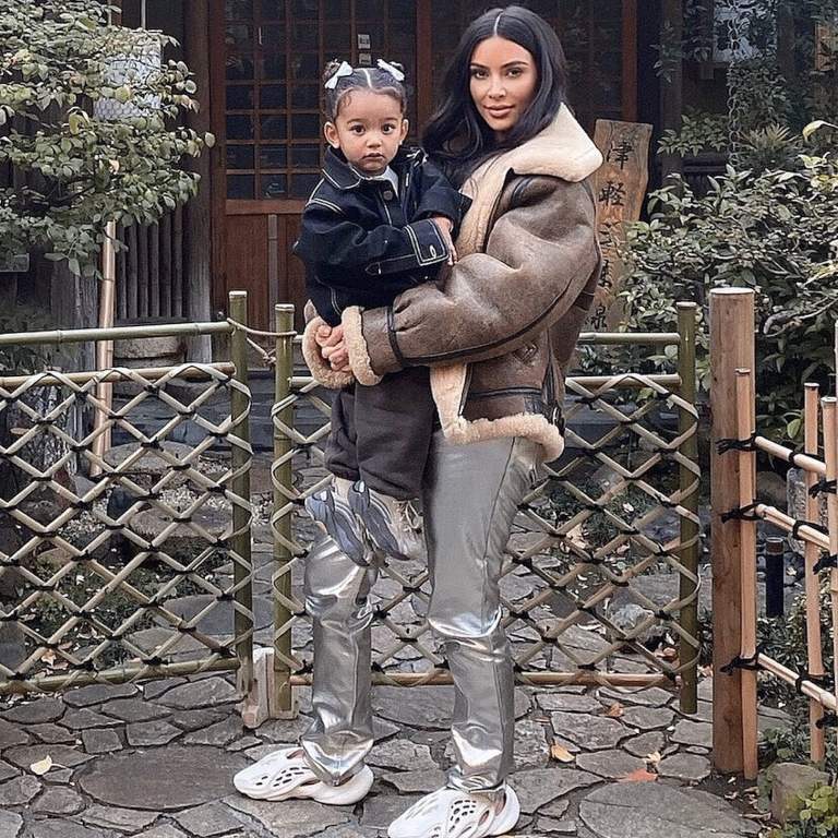 What Are Those? Yeezy Releases New Croc Inspired Foam Runner Shoes First Modeled by Kim Kardashian West