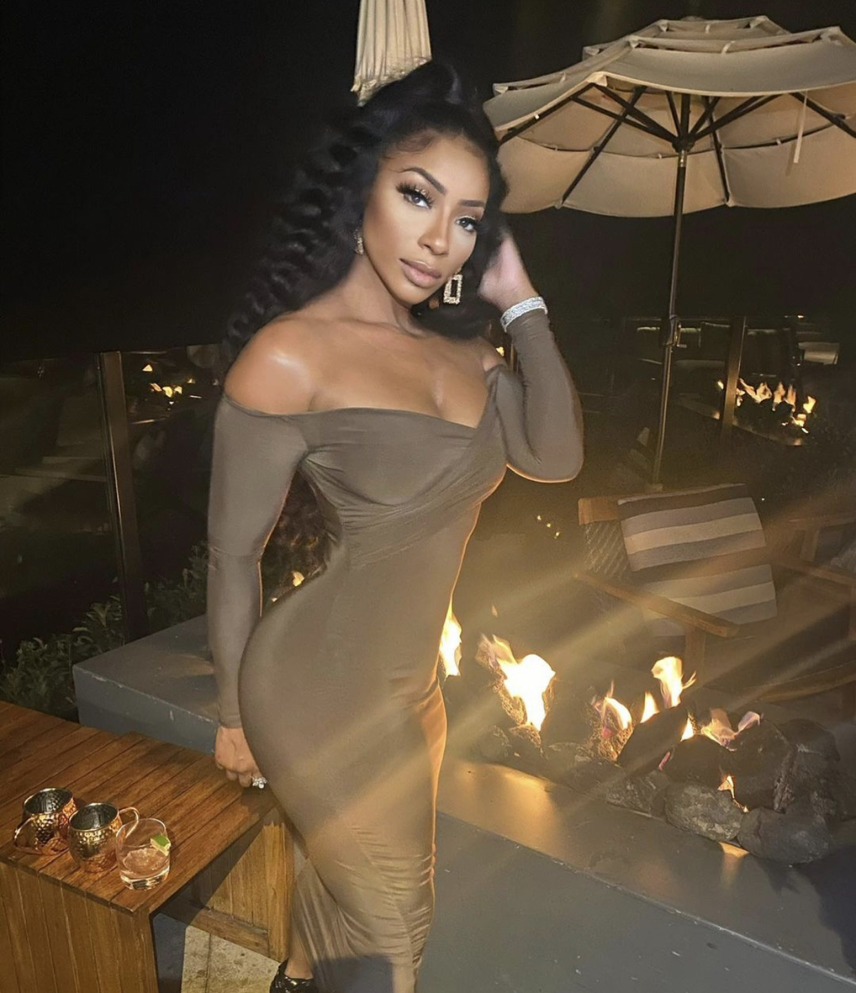 Tommie Lee Beamed in Brown Midi Fashion Nova Dress - Fashion Bomb Daily Tommie Lee Beamed in Brown Midi Fashion Nova Dress - Fashion Bomb Daily