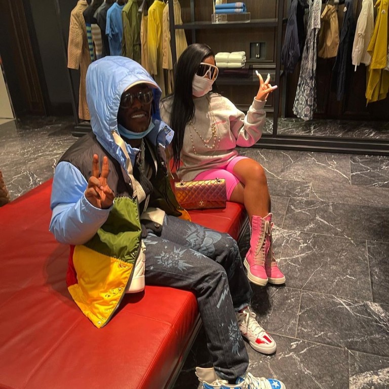 Wardrobe Inquiry: J.T. ‘s Lil Uzi Vert Shopping Trip Rick Owens Pink Pocket Sneakers and Helmut Lang Gray Logo Sweatshirt