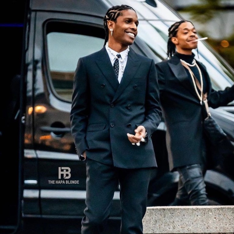 Fashion Bomb Men: A$AP Rocky Attends 2021 Tribeca Film Festival for Premiere of His Documentary ‘Stockholm Syndrome’ in Celine Black Suit and Bottega Veneta Leather Shoes
