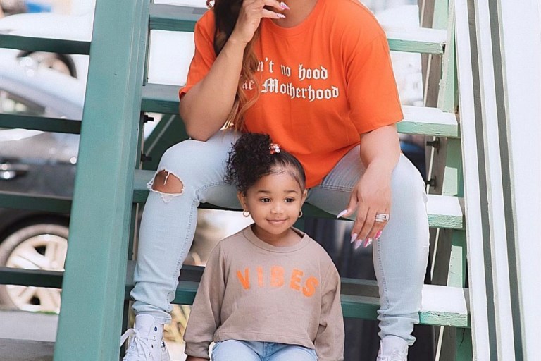 Brooke Valentine and Her Daughter Chí Summer Coordinate in Fashion Nova Shirts