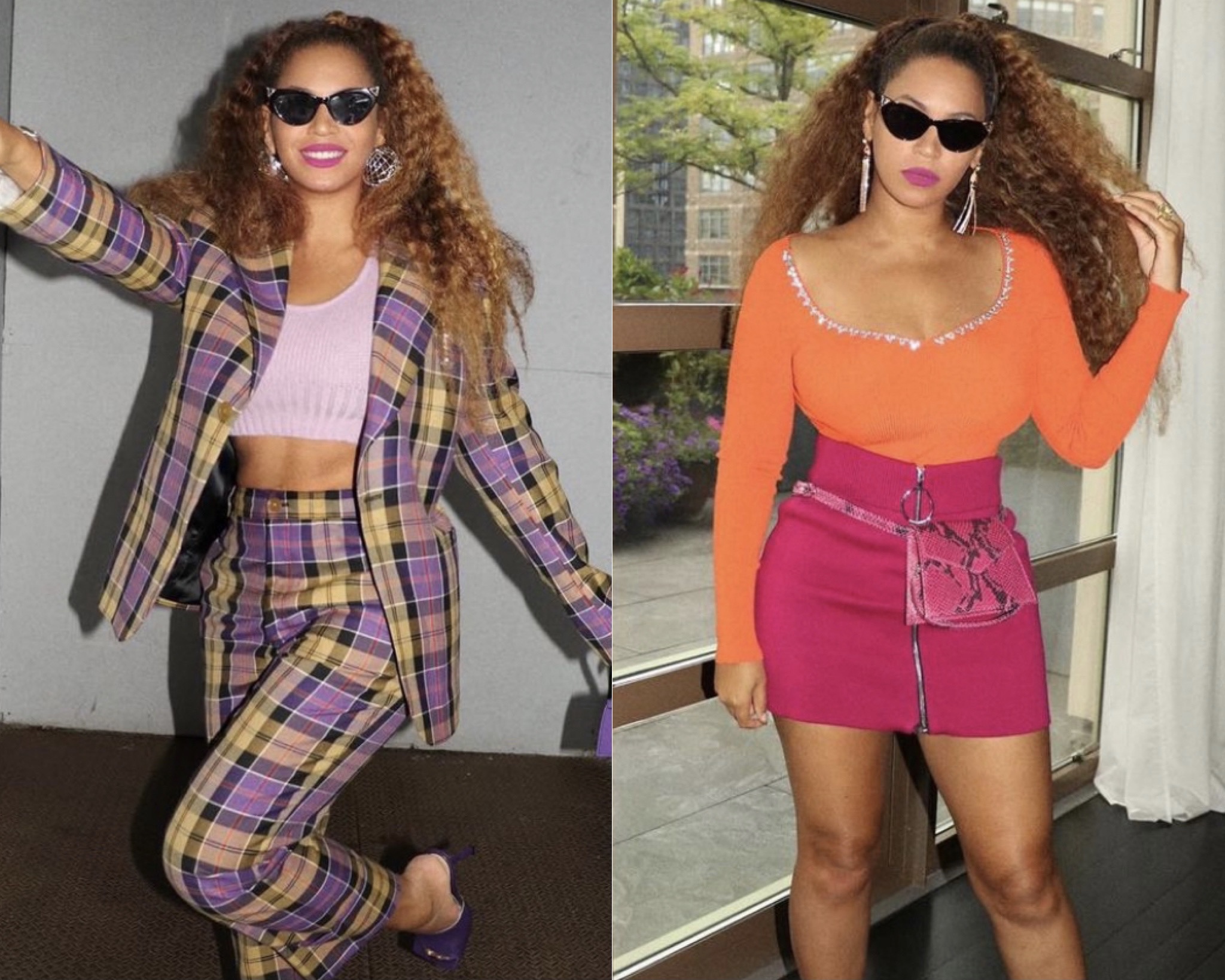 Beyoncé Shares Two New Looks Wearing Vivienne Westwood Checkered ...