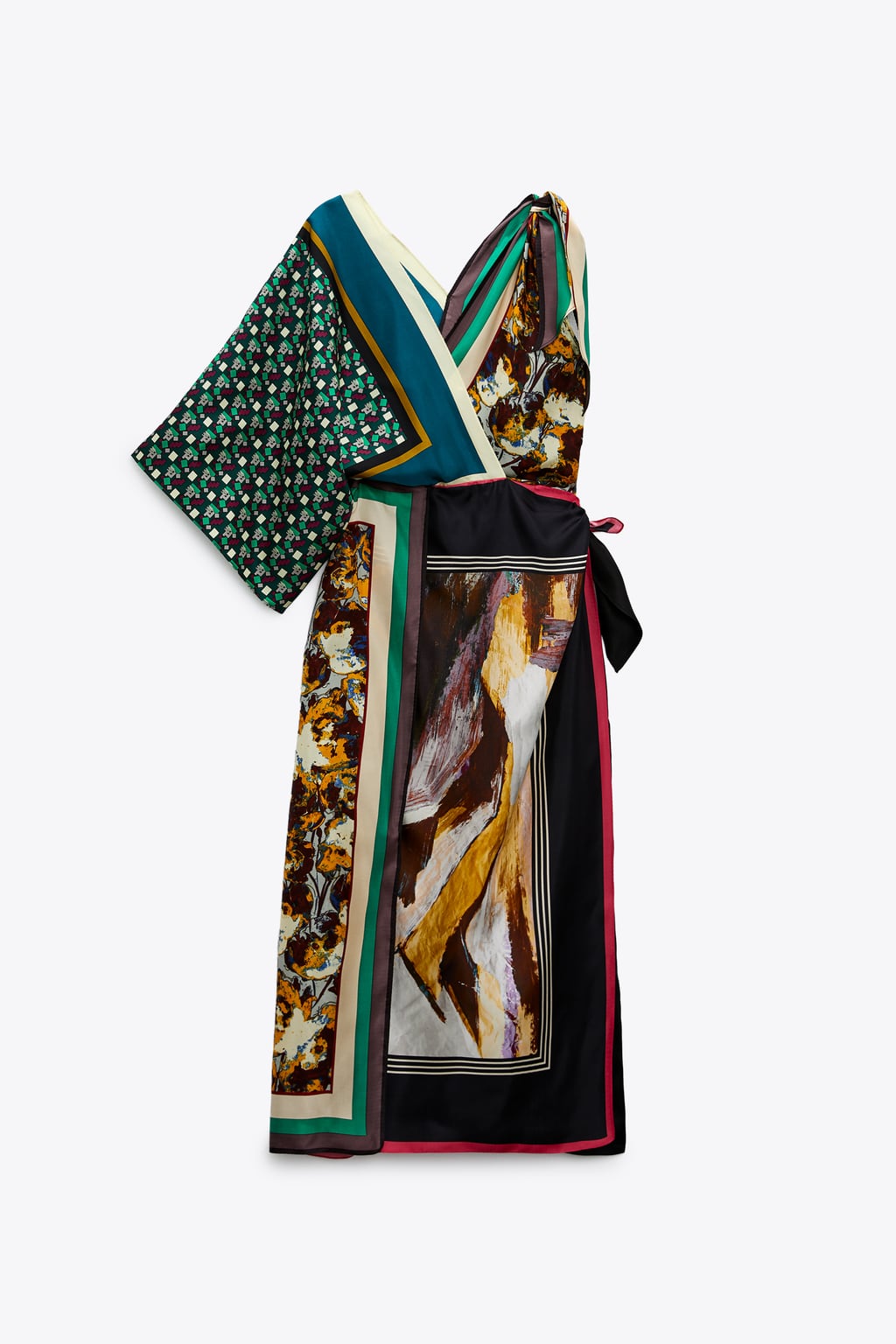 Fashion Zara Scarf Print Shirt Dress Zara Dresses Zara Long Sleeve