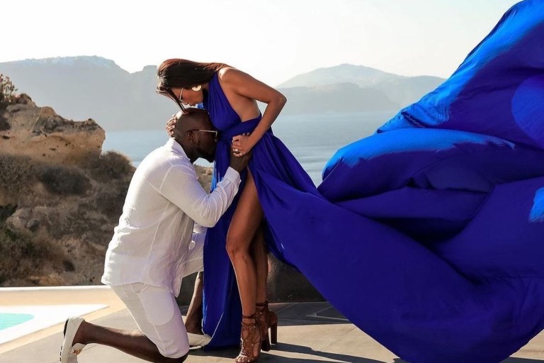 Jeannie Mai and Jeezy Announce New Baby in Santorini, Greece Shoot by Kapetanakis