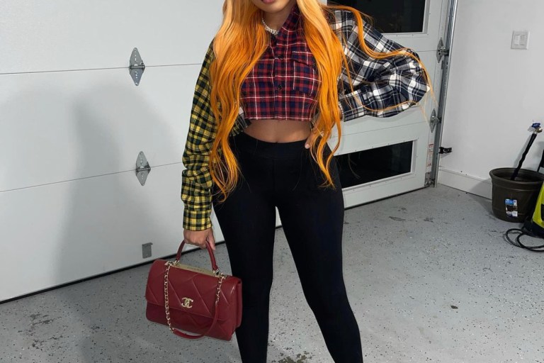 Ella Rodriguez Goes for Causal Look Featuring Fashion Nova Multicolor Plaid Shirt