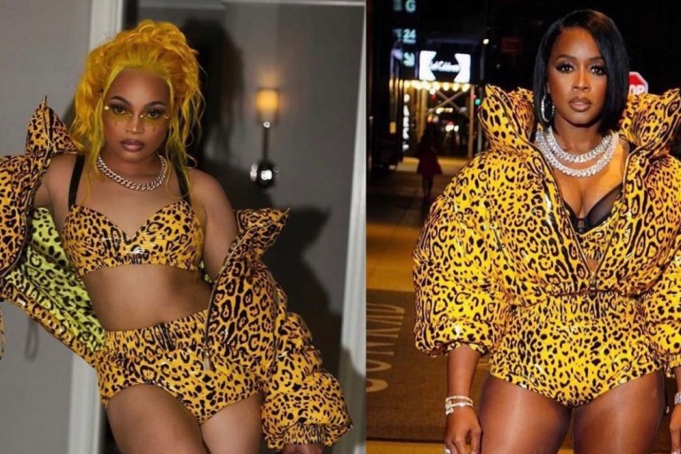 Who Wore It Better: Alonzo Arnold and Remy Ma Spotted in Dolce and Gabbana Fall 2021 Yellow Leopard Print Look