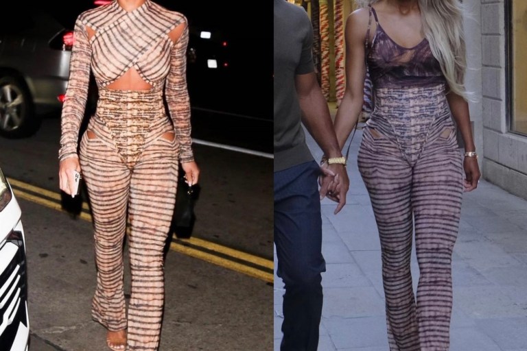 Who Wore It Better? Lori Harvey and Ciara Spotted in Charlotte Knowles Fall 2021 Cutout Flare Leggings