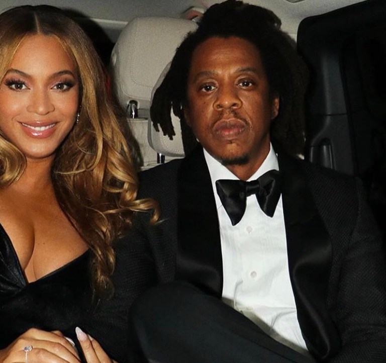 Beyoncé Wears Custom Black Velvet Valdrin Sahiti Dress While Attending the ‘The Harder They Fall’ World Premiere at the London Film Festival With Jay-Z