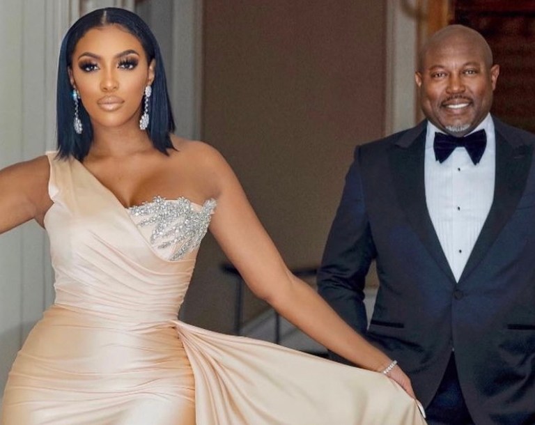 Wardrobe Inquiry: Porsha Williams Attends the 2021 Swan House Ball With Fiancé Simon Guobadia Wearing Portia & Scarlett x Elite Pour La Vie Gown