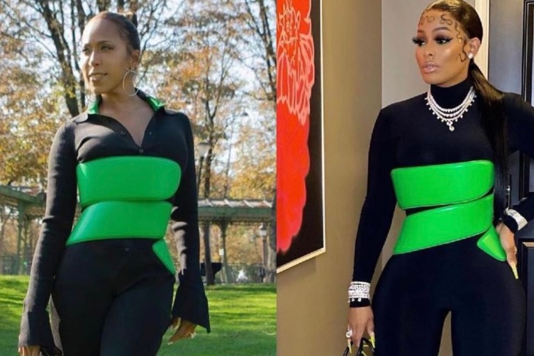 Who Wore It Better: Marjorie Harvey and Keyshia Ka’oir Spied in the Same Bottega Veneta Green Corset Belt