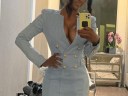 kenya moore denim dress WornOnTV: Kenya's denim double breasted mini dress on The Real Housewives  of Atlanta | Kenya Moore